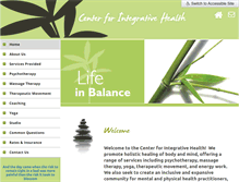 Tablet Screenshot of center4integrativehealth.org